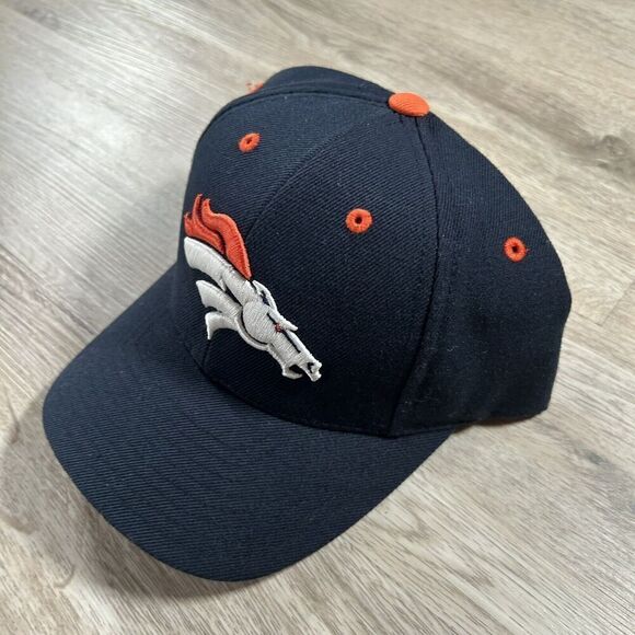 Vintage Puma Denver Broncos Hat Snapback NFL Football Black Wool Blend Cap - Picture 9 of 9